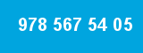 978 567 54 05